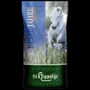 A bag of horse feed with a white horse running in a field of flowers on it. Produktbild-Vorschau