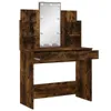 Comodino con luci LED rovere fumé 96x40x142 cm Anteprima dell’immagine prodotto 3
