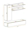 Anbauwand Wohnwand Wohnzimmer Schrankwand FLY H1 mit Produktbild-Vorschau 5