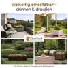 BOOGARDI Pflanzkasten Holz mit Vlies · Blumenkasten Balkon Produktbild-Vorschau 3