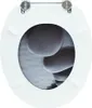 vidaXL Sedile WC MDF Coperchio pietre Anteprima dell’immagine prodotto 5