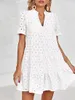 Sommerkleid aus Spitze für Damen, durchbrochenes Muster, Produktbild-Vorschau 2