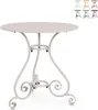 Tavolo da giardino rotondo 70cm con 3 gambe in stile shabby Anteprima dell’immagine prodotto 1