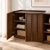 CALICOSY -  Sideboard mit 3 Türen in Nussbaumoptik B140 cm Produktbild-Vorschau 3
