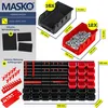 MASKO® Wandregal + Stapelboxen + Werkzeughalter | 45 tlg Produktbild-Vorschau 7