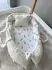 Nid pour bébé Jaju avec oreiller, Coton, 100 x 60 cm, blanc Voir les images du produit 4