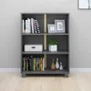 vidaXL Bücherschrank HAMAR Dunkelgrau 85x35x112 cm Produktbild-Vorschau 5