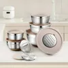 Rührschüssel 9er Set, Salatschüssel Set mit Luftdichtem Produktbild-Vorschau 8