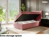 MEBLINI Boxspringbett mit Bettkasten - Gepolstert Produktbild-Vorschau 5
