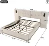 Polsterbett 180x200 cm mit mehrfarbiger LED-Leiste, Produktbild-Vorschau 7