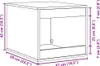 vidaXL Kuweta biała 47x59x42 cm Materiał drewnopochodny Podgląd zdjęcia produktu 8