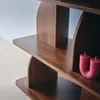 Libreria esotica in legno a 5 livelli, Noce Anteprima dell’immagine prodotto 5