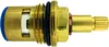A close-up studio shot of a brass faucet valve stem. Produktbild-Vorschau