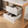 Schreibtisch BELINDA mit 2 Schubladen, Weiß/Eiche – Home Produktbild-Vorschau 4
