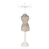 Clayre & Eef Schmuck Standard 12x12x39 cm Beige Weiß Holz Produktbild-Vorschau 3
