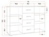 Kommode Sideboard Bari 135cm, San Remo Sand/Schwarz, 4 Produktbild-Vorschau 7