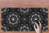 MuchoWow® Schreibtischunterlage Blumen - Design - Schwarz - Produktbild-Vorschau 3