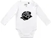 Huuraa Baby Body Rose Blüte 68 White  Baumwolle Fairtrade Produktbild-Vorschau 1
