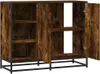 vidaXL Kredens dąb wędzony 92x35x76 cm materiał Podgląd zdjęcia produktu 7