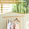 Wieszak na ubrania COSTWAY z rattanowym koszem do Podgląd zdjęcia produktu 6