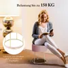 COSTWAY Velvet Rund Fußhocker Ottoman, Moderner Produktbild-Vorschau 4