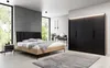 Schlafzimmer Set Beige Bett 2x Nachttische Schrank Produktbild-Vorschau 4