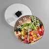 Wanduhr - Rund - Glasuhr - Lebensmittel Gemüse Brokkoli Produktbild-Vorschau 2