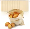 com-four® 12x Zuziehbeutel aus Baumwolle - Produktbild-Vorschau 1