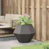 vidaXL Pflanzkübel Schwarz 75 x 75 x 60 cm Stahl Produktbild-Vorschau 4