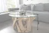 Design Couchtisch NATURE LOUNGE Teakholz mit runder Produktbild-Vorschau 11