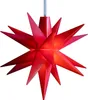 3D LED Stern Ø 8 cm Rot mit Timer Weihnachtsstern Batterie Produktbild-Vorschau 1