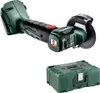 A cordless angle grinder and its storage case are displayed against a white background. Podgląd zdjęcia produktu