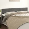 vidaXL Testiere 2 pz. Velluto grigio scuro 100x5x78/88 cm Anteprima dell’immagine prodotto 2