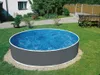 MYPOOL Grau 366 x 122 cm Stahlwandpool Set, Splash Produktbild-Vorschau 1