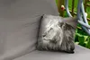 MuchoWow® Outdoor Kissen - Löwe - Wilde Tiere - Schwarz - Produktbild-Vorschau 2