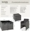 tectake® Aluminium Rattan Sitzgruppe Manhattan wetterfest Produktbild-Vorschau 7