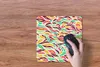 MuchoWow® Mauspad Mousepad Blätter - Linie - Muster 30x30 Produktbild-Vorschau 4
