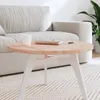 vidaXL Piano del tavolo Ø70x2,5 cm rotondo in legno Anteprima dell’immagine prodotto 2