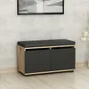 Skye Decor, Drago - Walnut, Black, meuble à chaussures, Voir les images du produit 1