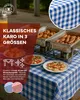 Landhaus Tischwäsche 5 mm Karo Baumwolle blau-weiß kariert Produktbild-Vorschau 3