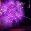 Spinnennetz Lichterkette LED Halloween Lichternetz 8 Produktbild-Vorschau 6