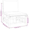 vidaXL 6-tlg. Garten-Lounge-Set mit Cremeweißen Kissen Produktbild-Vorschau 10