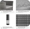 2 ratanové židle + 4 potahy na sedáky - šedá/světle šedá Náhled obrázku produktu 6