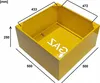 Gasbox Gaskasten Metall FEINZ - 50x50x25 cm - Gelb - Produktbild-Vorschau 2