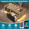 Mesa de centro STILVORA con iluminación LED integrada, mesa Vista previa de la imagen del producto 5