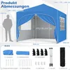 COSTWAY Gazebo pieghevole 3x3 m con 4 pareti laterali Anteprima dell’immagine prodotto 3