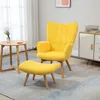 Sillón orejero HOMCOM con reposapiés, sillón con estampado Vista previa de la imagen del producto 10