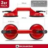 Werkzeugkönig: 2 Stück Aluminium 2-fach Glassauger Produktbild-Vorschau 3