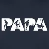 Spreadshirt Papa Fußball Silhouette Vater Funktionsshirt Produktbild-Vorschau 2