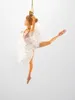 A Christmas ornament of a ballerina in a white tutu. Produktbild-Vorschau